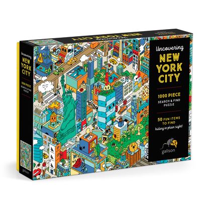 Cover for Galison · Uncovering New York City Search and Find 1000 Piece Puzzle (SPIEL) (2024)