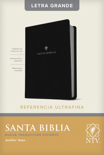 Cover for Tyndale · Santa Biblia NTV, Edicion de referencia ultrafina, letra gra (Leather Book) (2020)