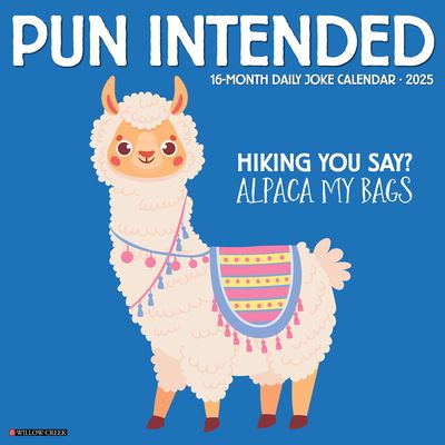 Willow Creek Press · Pun Intended 2025 12 X 12 Wall Calendar (Calendar) (2024)