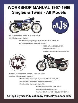 Cover for Floyd Clymer · Ajs &amp; Matchless 1957-1966 Workshop Manual All Models - Singles &amp; Twins (Paperback Book) (2022)