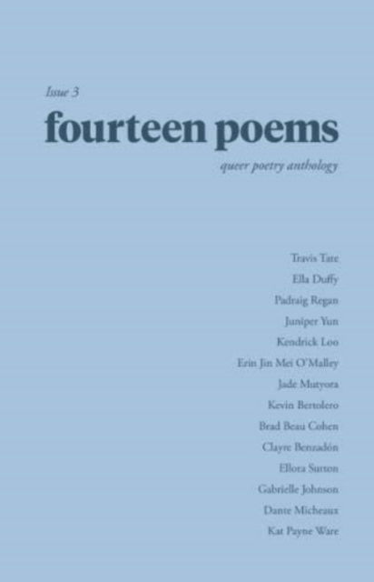 Cover for Ed. Ben Townley-canning · Fourteen Poems: Issue Three (Paperback Book) (2020)