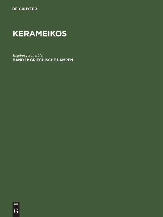 Cover for Scheibler · Griechische Lampen (Book) (1976)