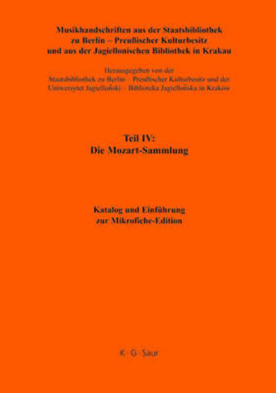 Cover for Staatsbibliothek Zu Berlin - Preussische · Katalog Und Einfuhrung Zur Mikrofiche-Edition (Innbunden bok) (2008)