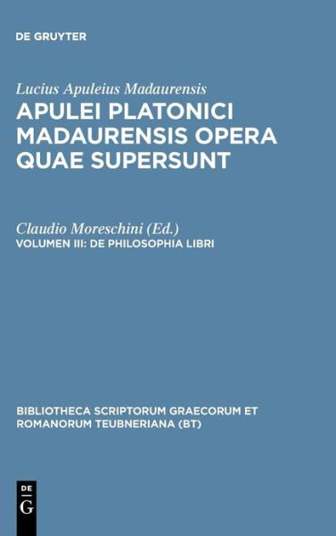 Cover for Apuleius · De philosophia libri (Book) (1991)