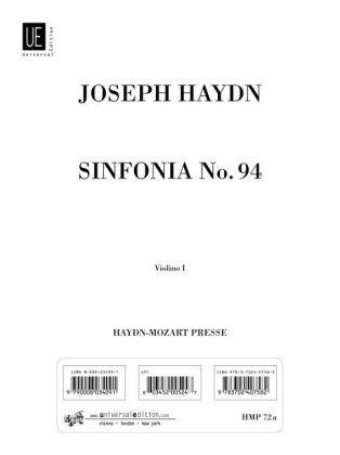 Cover for Haydn · Sinfonia Nr. 94 &quot;Paukenschlag&quot; G- (Buch)