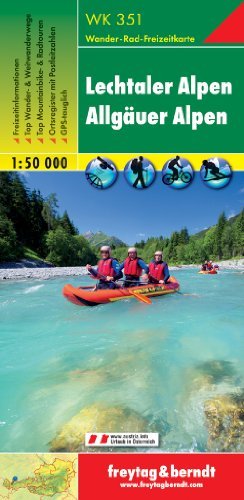 Freytag-Berndt und Artaria KG · Lechtal Alps - Allgau Alps Hiking + Leisure Map 1:50 000 (Kort) (2018)