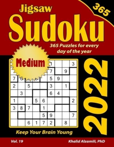 Cover for Khalid Alzamili · 2022 Jigsaw Sudoku: 365 Medium Puzzles for Every Day of the Year: Keep Your Brain Young (Paperback Book) (2021)