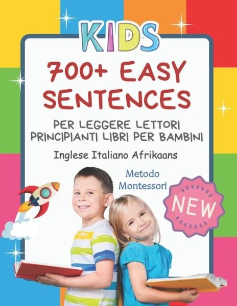 Cover for Double Kids Activity · 700+ Easy Sentences Per Leggere Lettori Principianti Libri Per Bambini Inglese Italiano Afrikaans Metodo Montessori (Pocketbok) (2020)