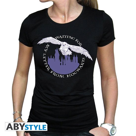 HARRY POTTER - Tshirt Hedwig woman SS black - ba - T-Shirt Frauen - Merchandise - ABYstyle - 3665361024583 - February 7, 2019