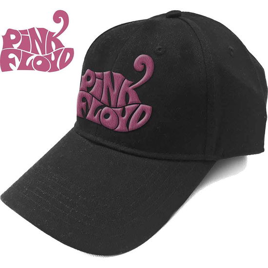 Cover for Pink Floyd · Pink Floyd Unisex Baseball Cap: Retro Swirl Logo (Klær) [Black - Unisex edition]