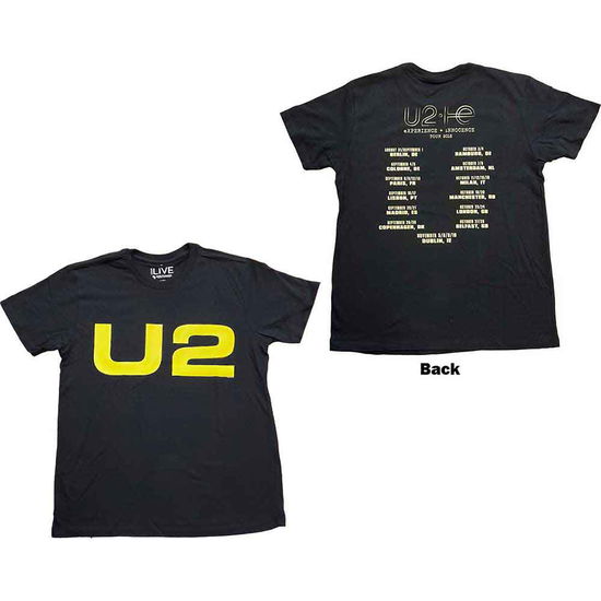 Cover for U2 · U2 Unisex T-Shirt: Logo 2018 (Ex-Tour &amp; Back Print) (T-shirt) [size XL]