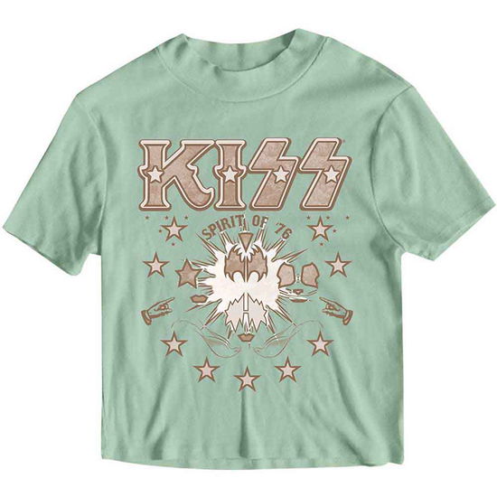 KISS Ladies Crop Top: Spirit of '76 - Kiss - Merchandise -  - 5056561073583 - 