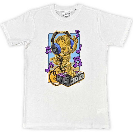 Marvel Comics Unisex T-Shirt: Guardians of the Galaxy Groot Dancing - Marvel Comics - Merchandise -  - 5056561099583 - 