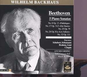 Cover for Beethoven · 5 Piano Sonatas (CD) (2004)