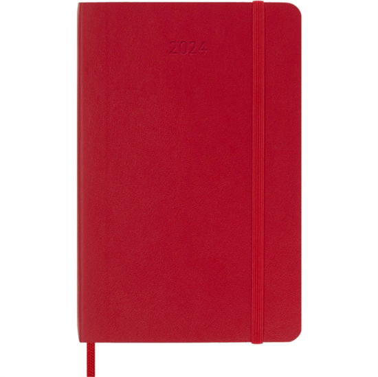 Cover for Moleskine · Moleskine 2024 12-Month Daily Pocket Softcover Notebook: Scarlet Red (Taschenbuch) (2023)