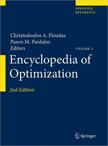 Cover for Encyclopedia of Optimization (Hardcover Book) [2nd ed. 2009 edition] (2008)