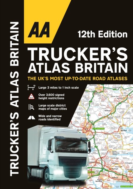 Cover for AA Trucker's Atlas Britain (Spiral Book) [12 New edition] (2023)