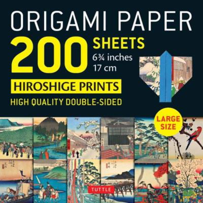 Cover for Tuttle Publishing · Origami Paper 200 sheets Japanese Hiroshige Prints 6.75 inch: Large Tuttle Origami Paper: High-Quality Double Sided Origami Sheets Printed with 12 Different Prints (Instructions for 6 Projects Included) (Trykksaker) [Ed edition] (2021)