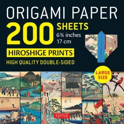 Cover for Tuttle Publishing · Origami Paper 200 sheets Japanese Hiroshige Prints 6.75 inch: Large Tuttle Origami Paper: High-Quality Double Sided Origami Sheets Printed with 12 Different Prints (Instructions for 6 Projects Included) (Drucksachen) [Ed edition] (2021)