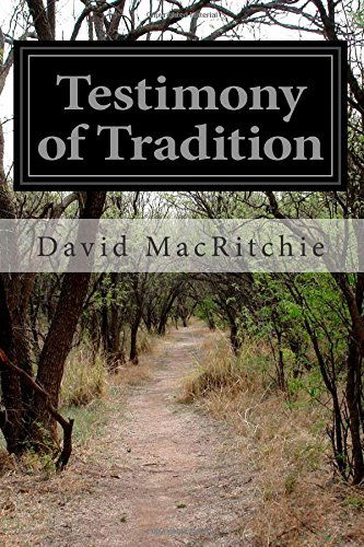 Cover for David Macritchie · Testimony of Tradition (Paperback Book) (2014)