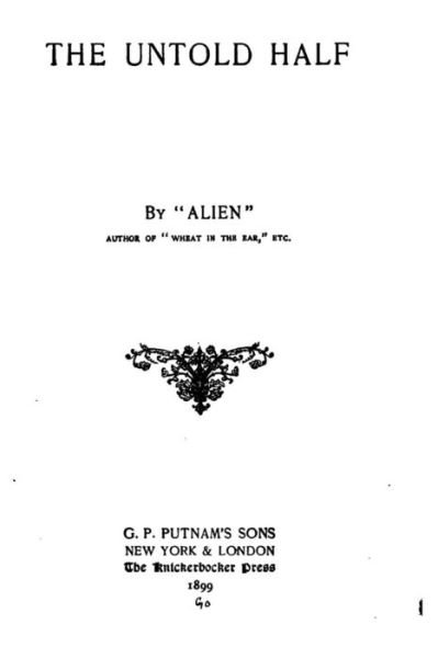 Cover for Alien · The Untold Half (Paperback Book) (2016)