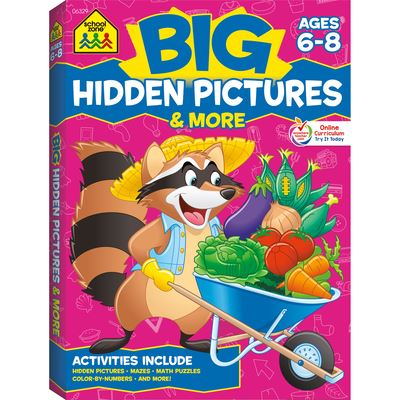 Cover for School Zone · School Zone Big Hidden Pictures &amp; More Workbook (Paperback Book) (2019)