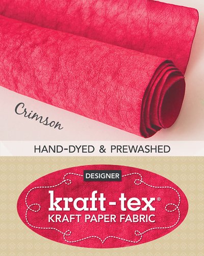 Kraft-tex® Roll Crimson Hand-dyed & Prewashed: Kraft Paper Fabric - Publishing, C&T - Merchandise - C & T Publishing - 9781617458583 - October 31, 2019