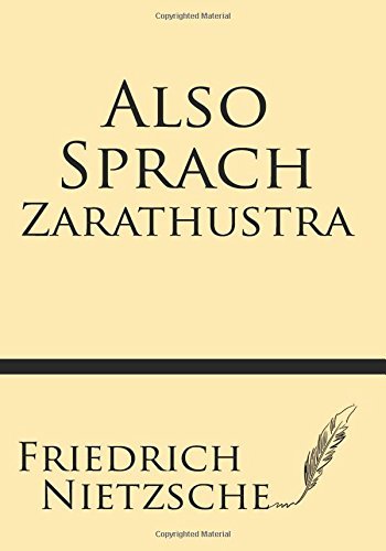 Cover for Friedrich Nietzsche · Also Sprach Tharathustra (Paperback Bog) [German edition] (2014)