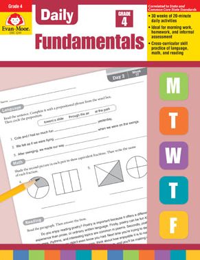 Cover for Evan Moor · Evan-Moor Daily Fundamentals, Grade 4 Teaching Supplement - Homeschooling &amp; Classroom Resource Workbook (Taschenbuch) (2017)