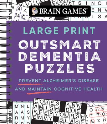 Cover for Publications International Ltd · Brain Games - Large Print Outsmart Dementia Puzzles (Spiralbuch) (2021)