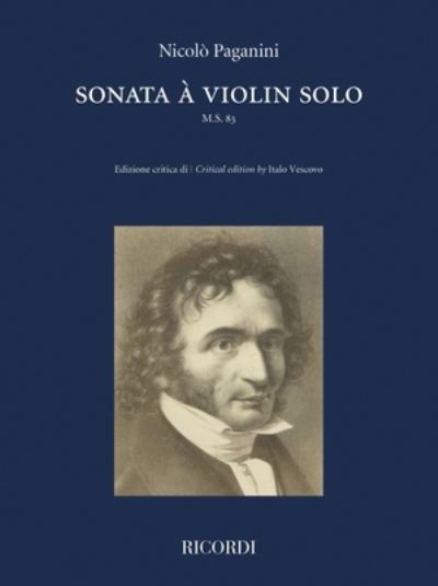 Cover for Nicolò Paganini · Sonata for Violin Solo MS83 (Book) (2022)