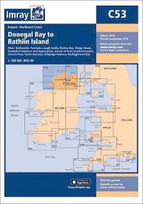 Cover for Imray · Imray Chart C53: Donegal Bay to Rathlin Island - C Charts (Paperback Book) [New edition] (2019)