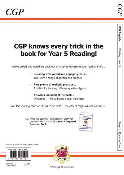 KS2 English Year 5 Reading Targeted Question Book - CGP Year 5 English - CGP Books - Books - Coordination Group Publications Ltd (CGP - 9781789083583 - August 19, 2019
