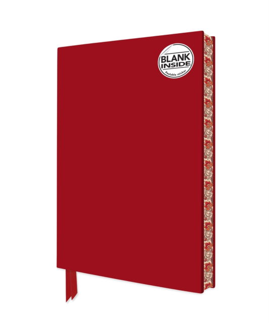 Ruby Red Blank Artisan Notebook (Flame Tree Journals) - Blank Artisan Notebooks - - Books - Flame Tree Publishing - 9781835625583 - July 29, 2025