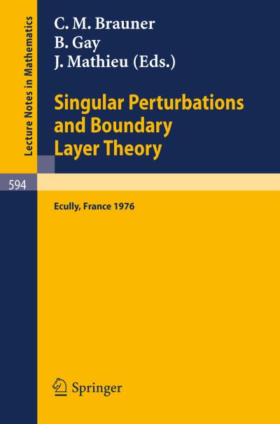 Singular Perturbations and Boundary Layer Theory: Proceedings of the Conference Held at the Ecole Centrale De Lyon, December 8-10, 1976 - Lecture Notes in Mathematics - C M Brauner - Books - Springer-Verlag Berlin and Heidelberg Gm - 9783540082583 - July 1, 1977