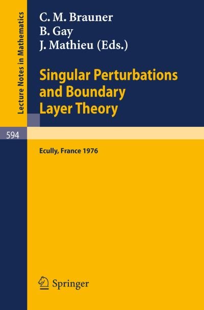 Cover for C M Brauner · Singular Perturbations and Boundary Layer Theory: Proceedings of the Conference Held at the Ecole Centrale De Lyon, December 8-10, 1976 - Lecture Notes in Mathematics (Taschenbuch) (1977)