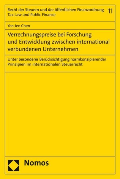 Cover for Chen · Verrechnungspreise bei Forschung u (Bog) (2017)