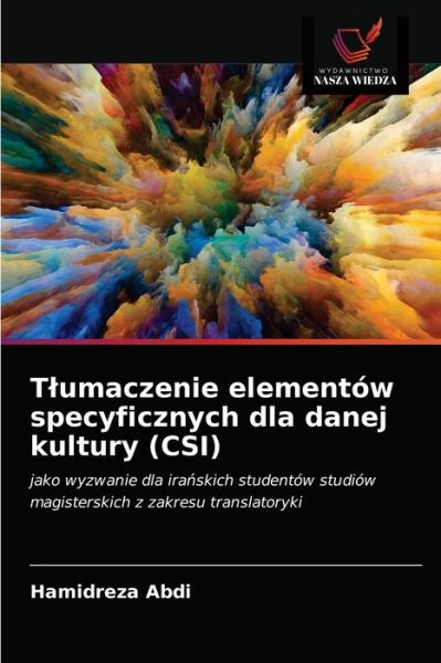 Cover for Hamidreza Abdi · Tlumaczenie elementow specyficznych dla danej kultury (CSI) (Paperback Book) (2021)