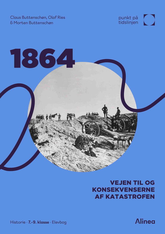 Cover for Claus Buttenschøn; Olaf Ries; Morten Buttenschøn · Punkt på tidslinjen: 1864: Vejen til og konsekvenserne af katastrofen - Punkt på tidslinjen (Sewn Spine Book) [2nd edition] (2025)