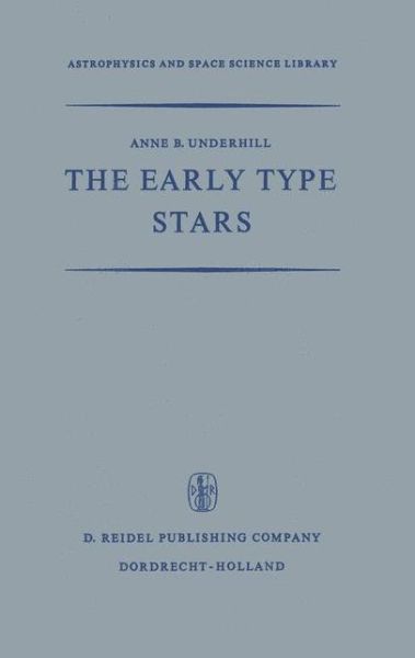 Cover for A.B. Underhill · The Early Type Stars - Astrophysics and Space Science Library (Paperback Book) [Softcover reprint of the original 1st ed. 1966 edition] (2013)