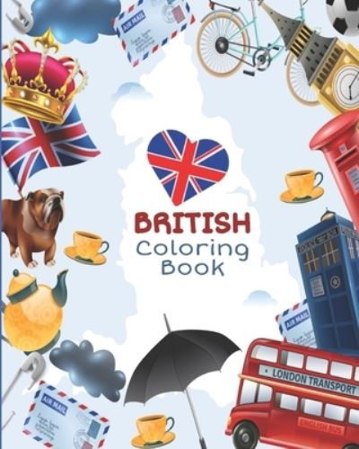 British Coloring Book - British Library - Kirjat - Independently Published - 9798560129583 - perjantai 6. marraskuuta 2020