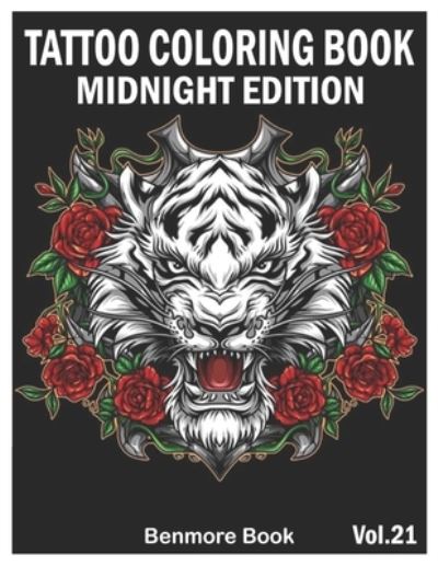 Cover for Benmore Book · Tattoo Coloring Book Midnight Edition (Paperback Book) (2020)