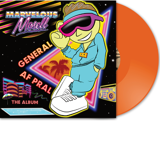 Cover for Marvelous Mosell · General af Pral (LP) [Limited Orange Vinyl edition] (2023)