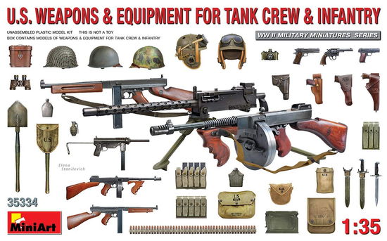 Cover for MiniArt · 1/35 Us Weapons En Equipment Tank Crew En Infanry (Legetøj)