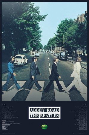 THE BEATLES - Poster Abbey Road Tracks (91.5x61) - Großes Poster - Fanituote - Gb Eye - 5028486327584 - torstai 7. helmikuuta 2019