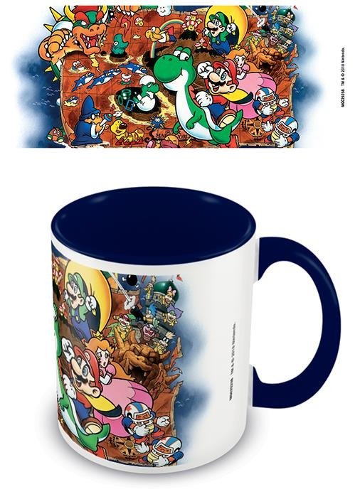 Super Mario: World Blue Coloured Mug - Pyramid - Merchandise - Pyramid Posters - 5050574252584 - 7. februar 2019