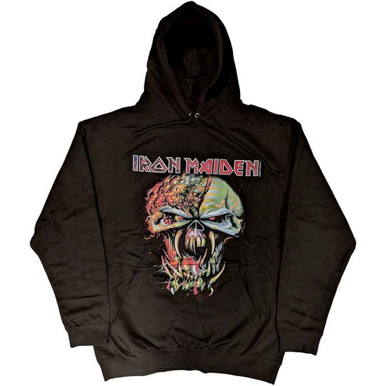 Iron Maiden Unisex Pullover Hoodie: Final Frontier Big Head - Iron Maiden - Fanituote - Global - Apparel - 5055295345584 - 