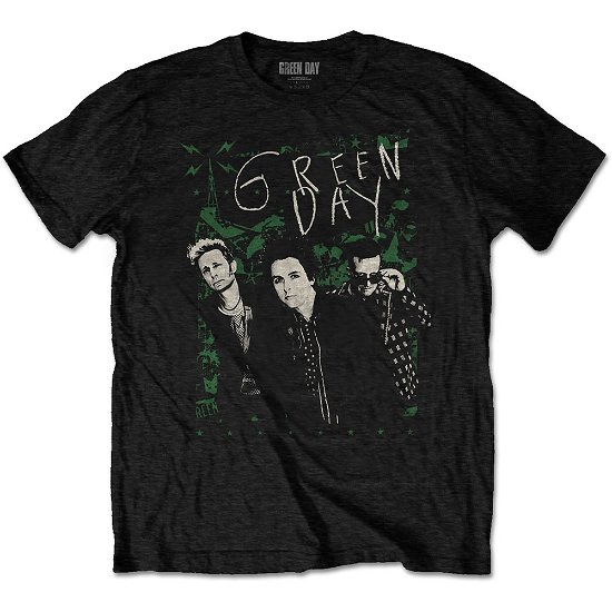 Green Day Unisex T-Shirt: Green Lean - Green Day - Produtos -  - 5056170690584 - 