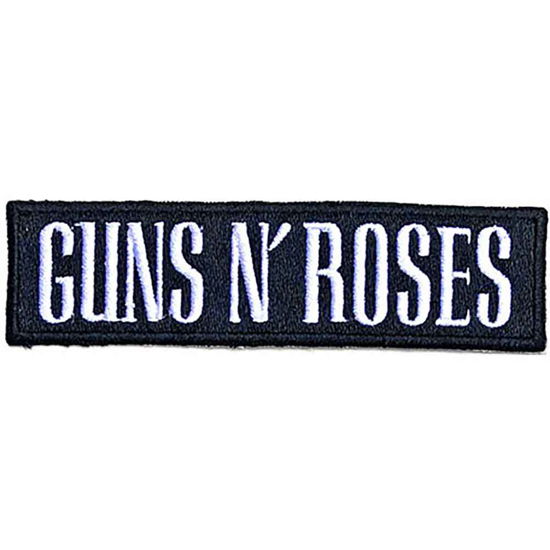 Guns N' Roses Standard Woven Patch: Text Logo - Guns N Roses - Marchandise -  - 5056368633584 - 