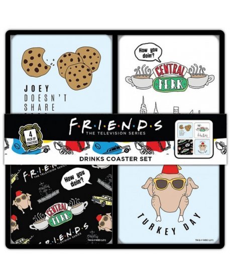 Friends Drinks Coaster Set - Friends - Produtos - FRIENDS - 5060718147584 - 18 de julho de 2021